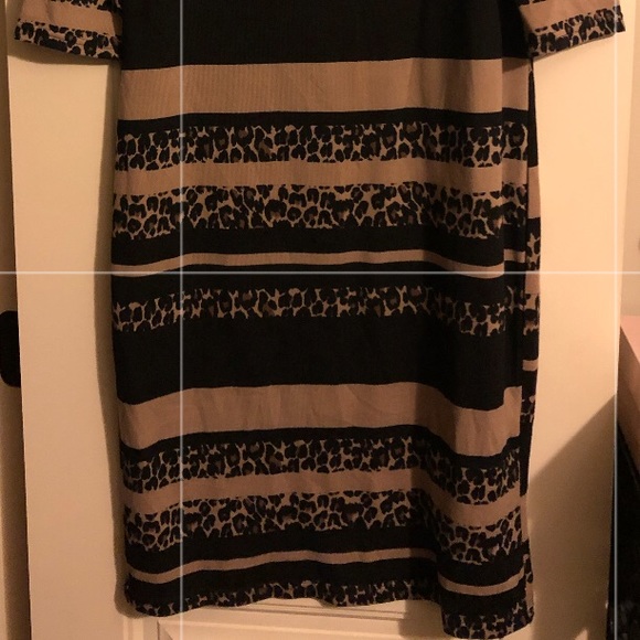 Leopard 🐆 and Stripe Dress XL Bodycon - Picture 4 of 4